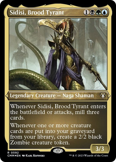 Sidisi, Brood Tyrant (Foil Etched) (Commander Masters) Near Mint