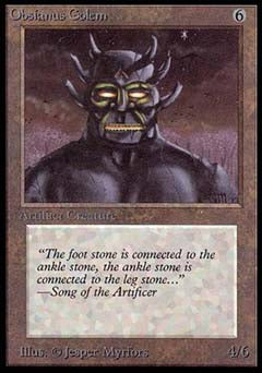 Obsianus Golem (Alpha) Near Mint
