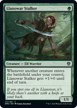 Llanowar Stalker (Dominaria United) Near Mint