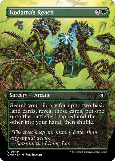 Kodama's Reach (Borderless) (Commander Masters) Near Mint