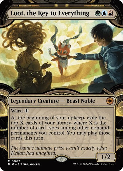 Loot, the Key to Everything (Showcase) (Raised Foil) (Outlaws of Thunder Junction: The Big Score) Near Mint