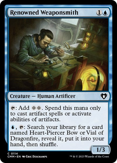 Renowned Weaponsmith (Commander Masters) Near Mint