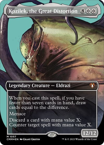 Kozilek, the Great Distortion (Textured Foil) (Commander Masters) Near Mint