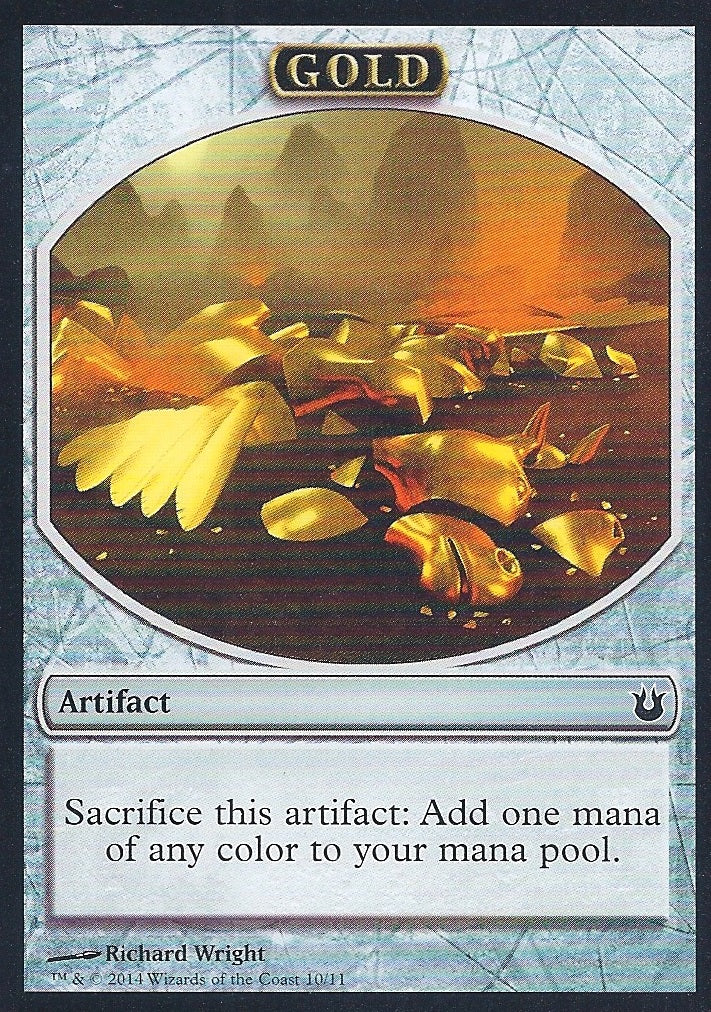 Gold Token (Born of the Gods) Near Mint Foil