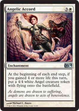 Angelic Accord (Magic 2014 Core Set) Near Mint Foil