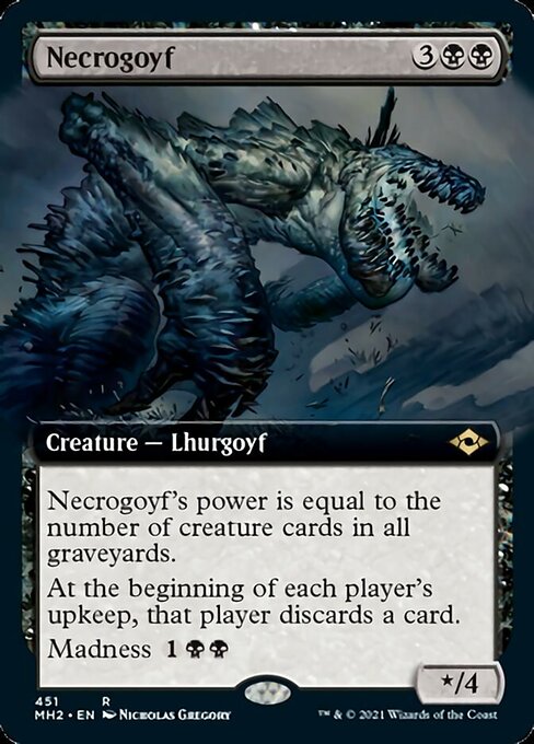 Necrogoyf (Extended Art) (Modern Horizons 2) Near Mint