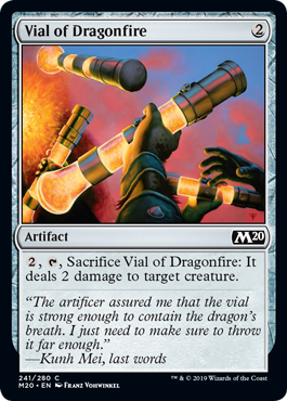 Vial of Dragonfire (Magic 2020 Core Set) Near Mint