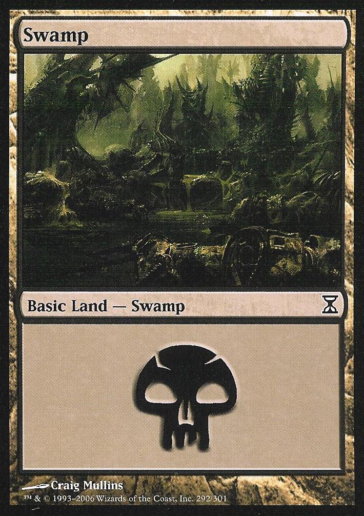 Swamp (292) (Time Spiral) Light Play Foil