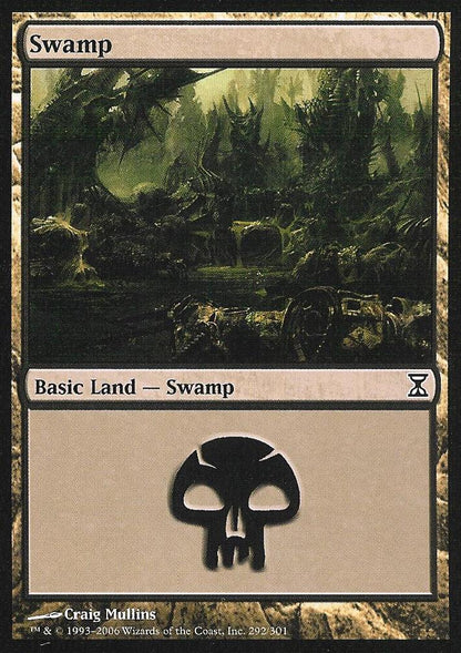Swamp (292) (Time Spiral) Light Play Foil