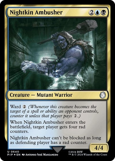 Nightkin Ambusher (Surge Foil) (Universes Beyond: Fallout) Near Mint
