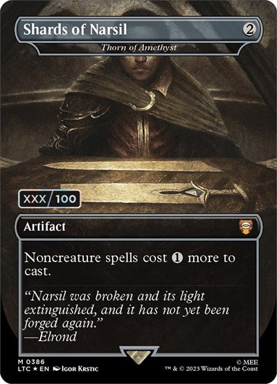 Shards of Narsil - Thorn of Amethyst (Serial Numbered) (Commander: The Lord of the Rings: Tales of Middle-earth) Near Mint