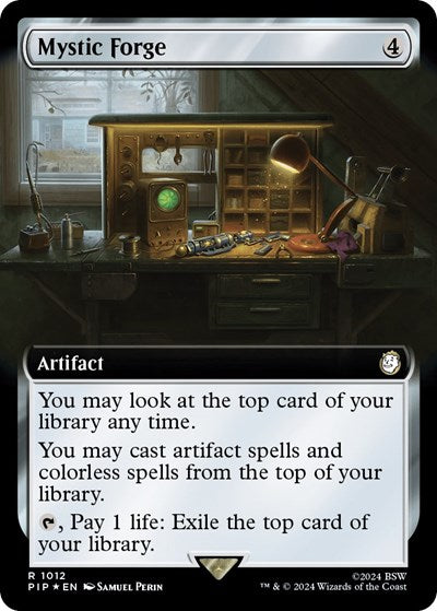 Mystic Forge (Extended Art) (Surge Foil) (Universes Beyond: Fallout) Near Mint