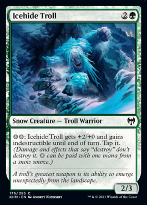 Icehide Troll (Kaldheim) Near Mint