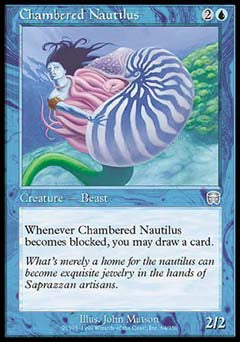 Chambered Nautilus (Mercadian Masques) Near Mint
