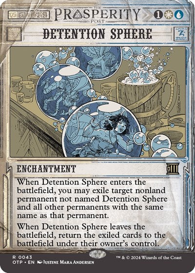 Detention Sphere (Outlaws of Thunder Junction: Breaking News) Near Mint Foil