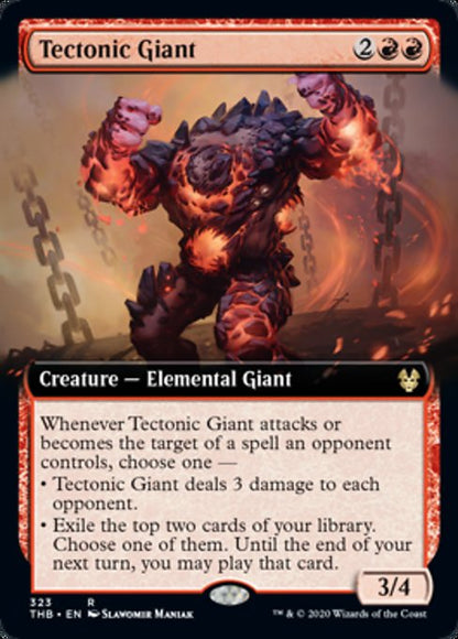 Tectonic Giant (Extended Art) (Theros Beyond Death) Near Mint