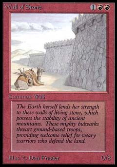 Wall of Stone (Alpha) Near Mint