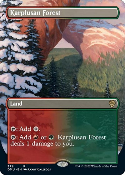 Karplusan Forest (Borderless) (Dominaria United) Near Mint