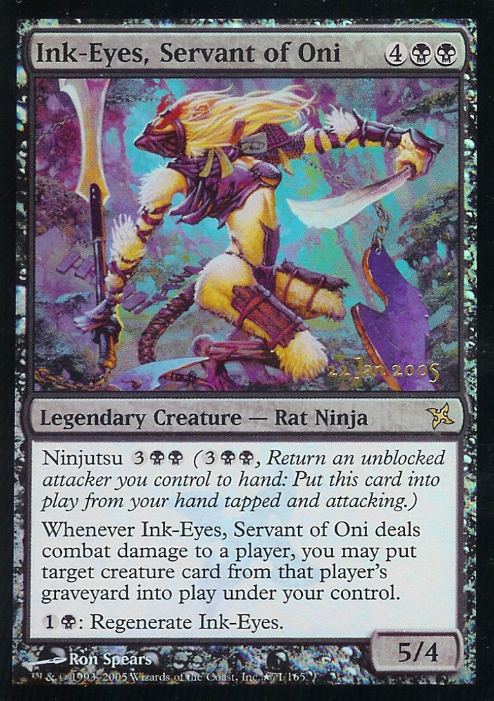 Ink-Eyes, Servant of Oni (Prerelease) (Promotional Cards) Near Mint Foil