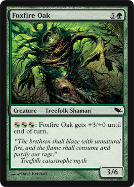 Foxfire Oak (Shadowmoor) Near Mint Foil