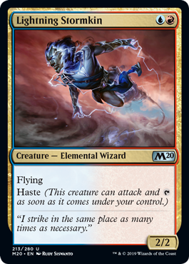 Lightning Stormkin (Magic 2020 Core Set) Near Mint Foil