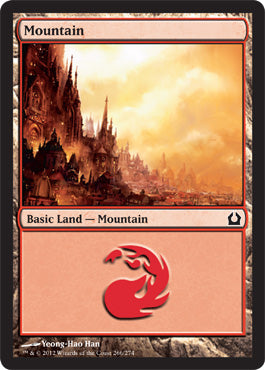 Mountain (266) (Return to Ravnica) Near Mint Foil