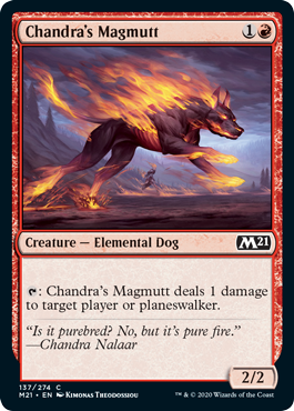 Chandra's Magmutt (Magic 2021 Core Set) Near Mint Foil