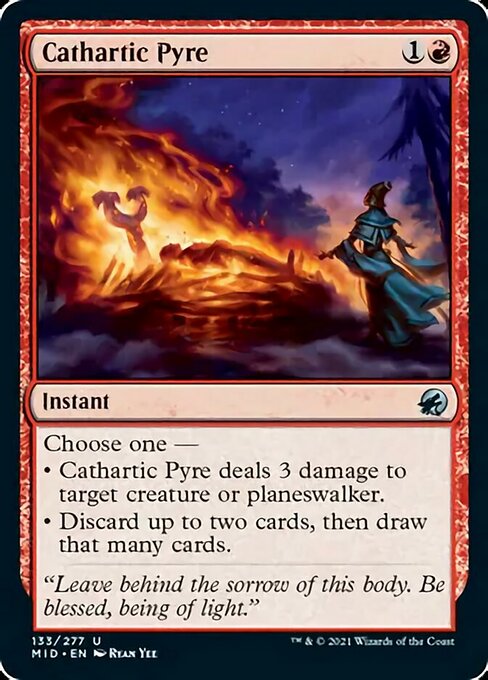 Cathartic Pyre (Innistrad: Midnight Hunt) Near Mint Foil
