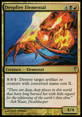 Deepfire Elemental (Coldsnap) Near Mint Foil