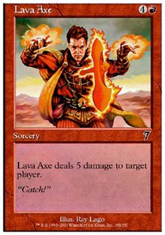 Lava Axe (7th Edition) Light Play