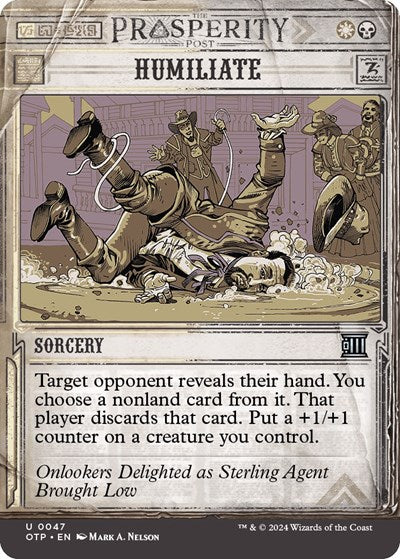 Humiliate (Outlaws of Thunder Junction: Breaking News) Near Mint