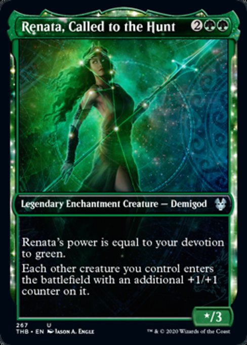 Renata, Called to the Hunt (Showcase) (Theros Beyond Death) Near Mint Foil