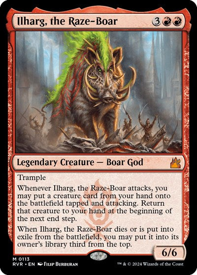 Ilharg, the Raze-Boar (Ravnica Remastered) Near Mint
