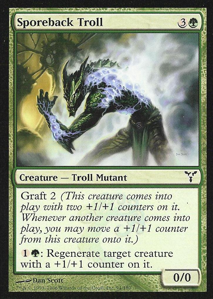 Sporeback Troll (Dissension) Near Mint Foil