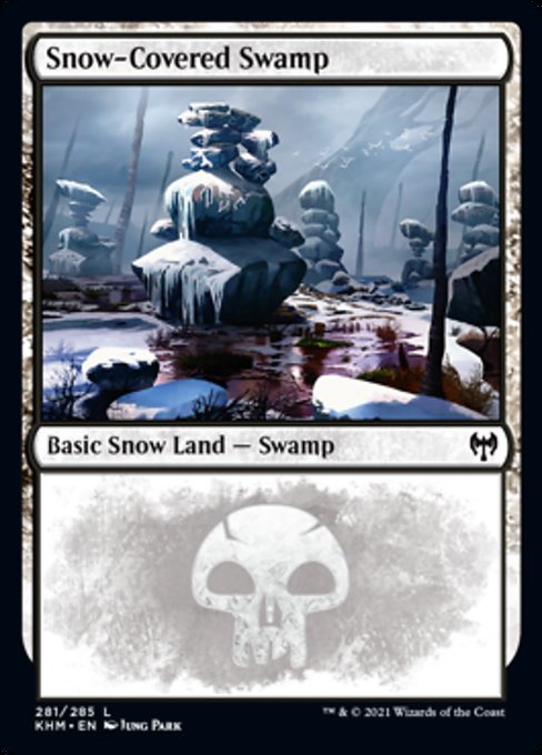 Snow-Covered Swamp (281) (Kaldheim) Near Mint Foil