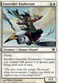 Gustrider Exuberant (Shards of Alara) Light Play Foil