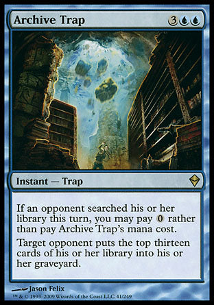 Archive Trap (Zendikar) Light Play