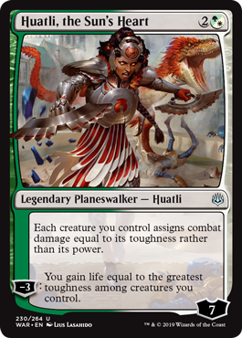 Huatli, the Sun's Heart (War of the Spark) Near Mint