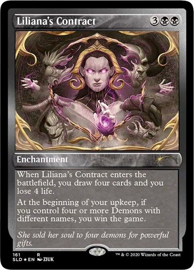 Liliana's Contract (Foil Etched) (Secret Lair) Near Mint