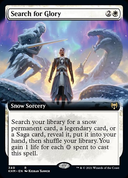 Search for Glory (Extended Art) (Kaldheim) Near Mint Foil