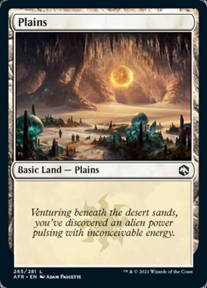 Plains (265) (Adventures in the Forgotten Realms) Near Mint Foil