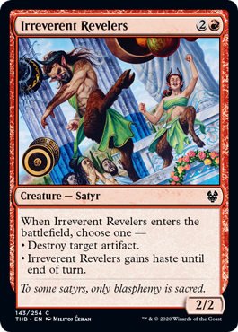 Irreverent Revelers (Theros Beyond Death) Near Mint Foil