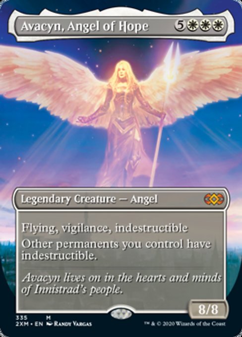 Avacyn, Angel of Hope (Borderless) (Double Masters) Near Mint