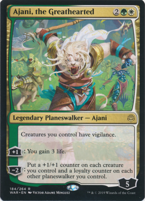 Ajani, the Greathearted (Promo Pack) Near Mint