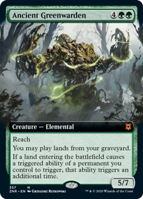 Ancient Greenwarden (Extended Art) (Zendikar Rising) Near Mint