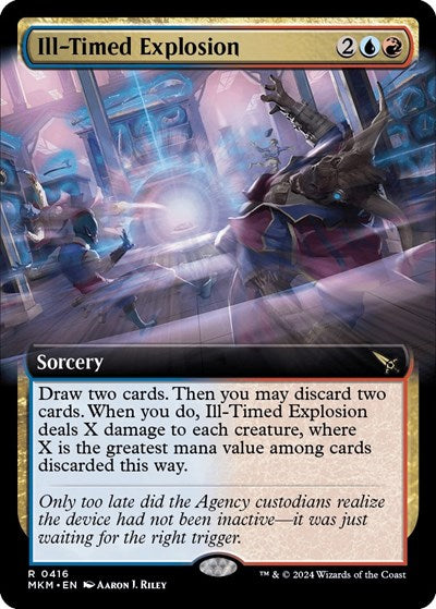 Ill-Timed Explosion (Extended Art) (Murders at Karlov Manor) Near Mint Foil