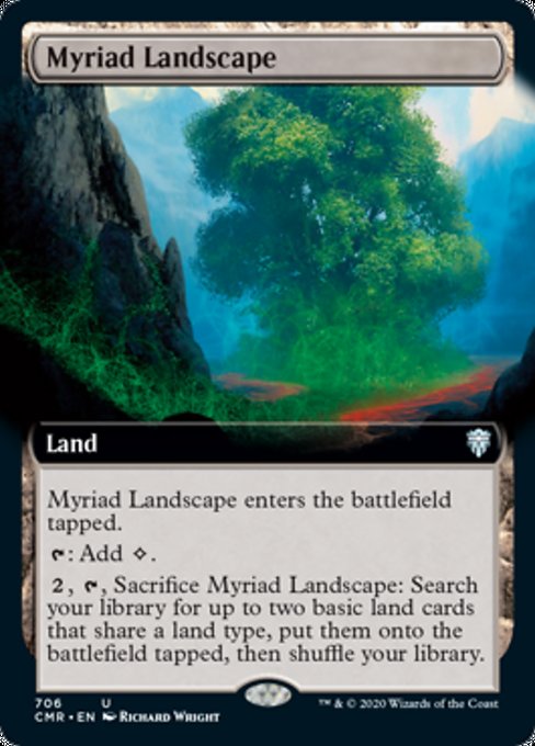 Myriad Landscape (Extended Art) (Commander Legends) Near Mint