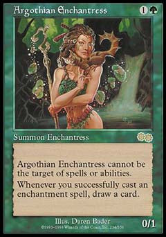 Argothian Enchantress (Urza's Saga) Light Play