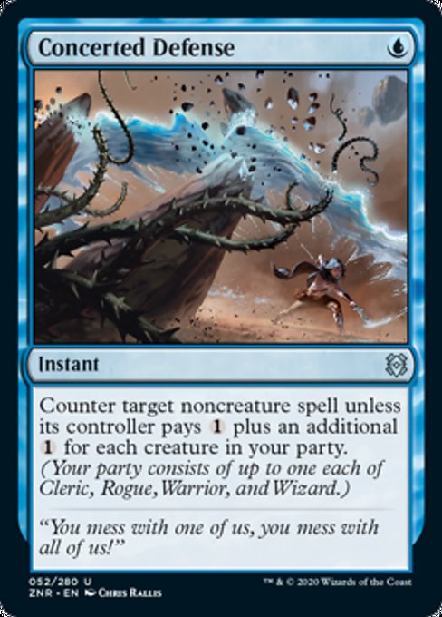 Concerted Defense (Zendikar Rising) Near Mint
