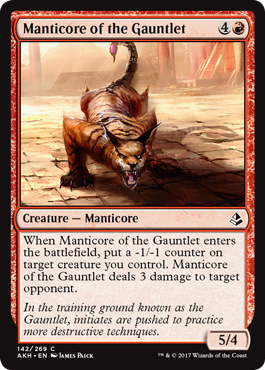 Manticore of the Gauntlet (Amonkhet) Near Mint
